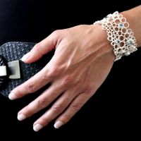 Lace Silver Bracelet made in Sterling Silver - view 2