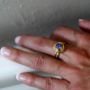 Picture of Gold Tanzanite Rose Ring