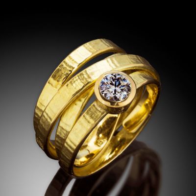 Picture of Wrapped In Gold Diamond Ring