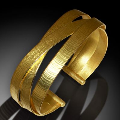 Picture of Gold Wide Braided Cuff