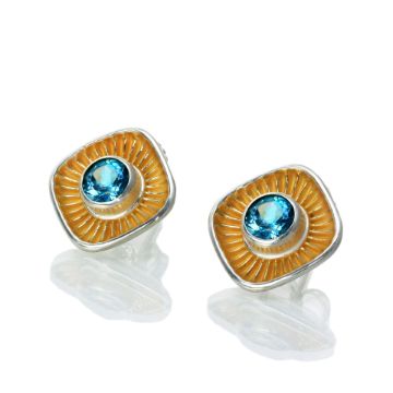 Dunes Stud Silver Earrings