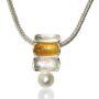 Bamboo Pearl Necklace with Pendant