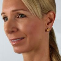 Dunes Marque Stud Earrings made in Sterling Silver - view 3