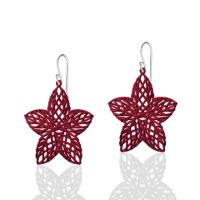 Star Earrings made in Nylon (3D Printed) and Gold-Plated Sterling Silver - view 3