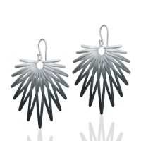 Big Angel Earrings made in Nylon (3D Printed) and Sterling Silver