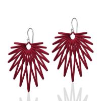 Big Angel Earrings made in Nylon (3D Printed) and Sterling Silver - view 3