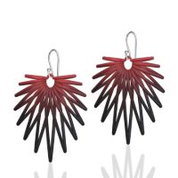 Big Angel Earrings made in Nylon (3D Printed) and Sterling Silver - view 4