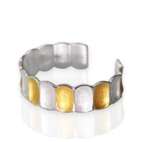 Bamboo Silver Bracelet made in Sterling Silver - view 2