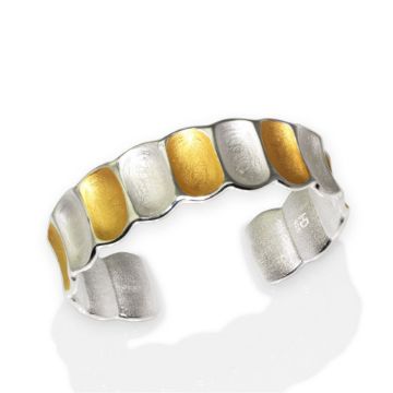 Artisan Crafted Sterling Silver Bangle Bracelets (Pair) - Secrets