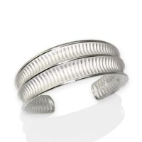 Twin Dunes Bracelet made in Sterling Silver - view 2