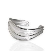 Wave Cuff made in Sterling Silver - view 3