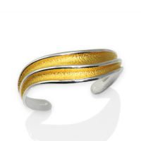 Wave Cuff made in Sterling Silver - view 2