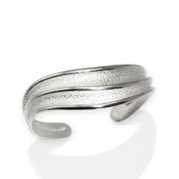 Wave Cuff made in Sterling Silver
