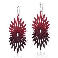 Twin Angel Earrings made in Nylon (3D Printed) and Sterling Silver - view 3