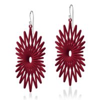 Twin Angel Earrings made in Nylon (3D Printed) and Sterling Silver - view 4