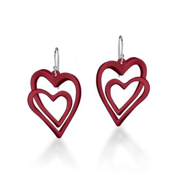 Big Infinity Heart Earrings