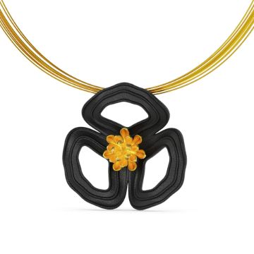 Gold Poppy Pendant