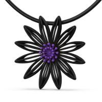 Clematis Pendant made in Nylon (3D Printed) and Sterling Silver
