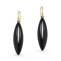 Seedpod Earrings made in Nylon (3D Printed) and Sterling Silver