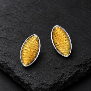 Dunes Marque Stud Earrings made in Sterling Silver - view 5